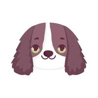 cartoon puppy face vector