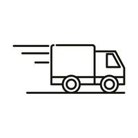 delivery truck service vector