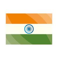 símbolo de la bandera de la india vector