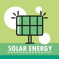 panel solar sostenible vector