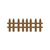 wood fence decoration vector