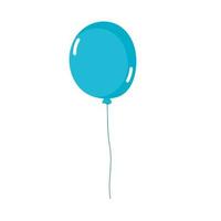 blue balloon decroation vector