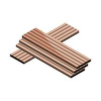 wooden boards construction vector