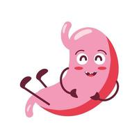 cute stomach organ vector