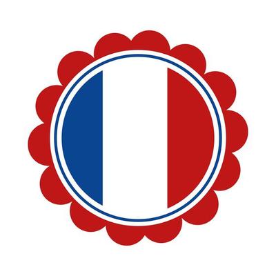 france flag label