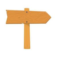 wood arrow post vector