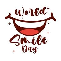 world smile day vector