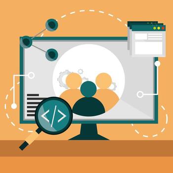web design process vector