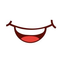 happy smile mouth vector
