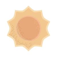 sun shining icon vector