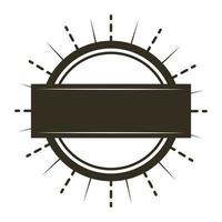 badge banner round vector