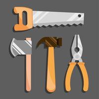 set of tool box vector