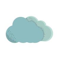 blue cloud sky vector