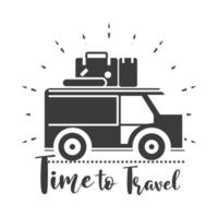 time to travel badge vector