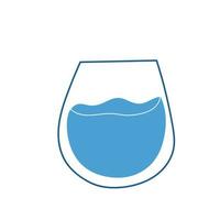 glass cup water vector