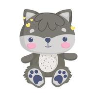 little raccoon stuffed toy vector