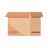 caja de cartón abierta vector