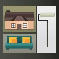 home improvement paint vector