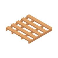 wood pallet icon vector