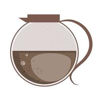 teapot coffee drink vector