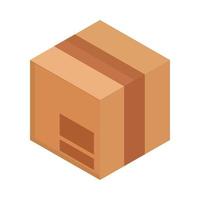 cardboard box delivery vector