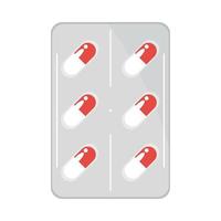 medicine capsule prescription vector