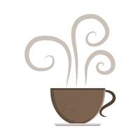 cup coffee hot vector