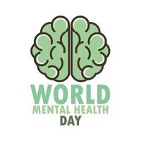 world mental health day vector