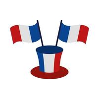 france flag hat vector