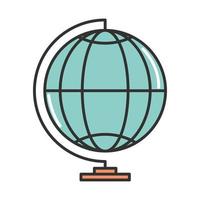 school globe map vector