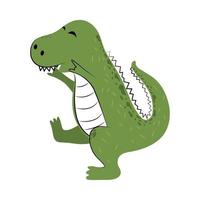 dibujos animados de dinosaurio tiranosaurio vector