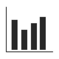 chart statistics pictogram vector