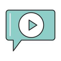 video player button vector