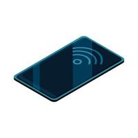 smartphone wifi internet vector