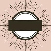 vintage label round vector