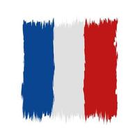 grunge france flag vector