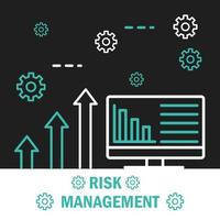 risk management analysis vector