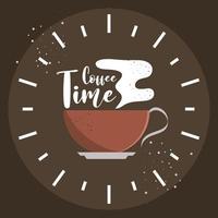 banner coffee time vector