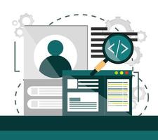 creation internet website vector