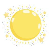 sun weather cute vector