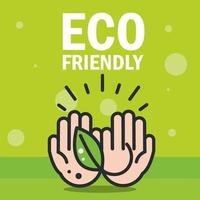 eco friendly card vector