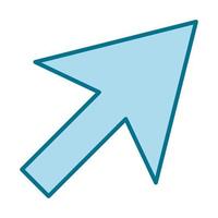 arrow click icon vector