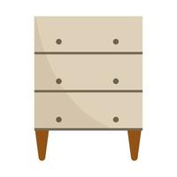 wooden cabinet furniture vector
