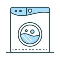 wash machine laundry vector