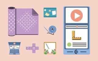 DIY online tutorial vector