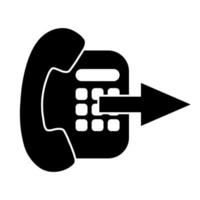 Phone icon Telephone icon symbol for app and messenger vector