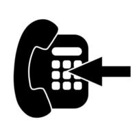 Phone icon Telephone icon symbol for app and messenger vector