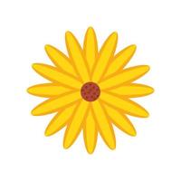 sunflower decoration icon vector