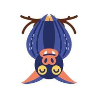bat on branch vector