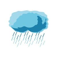 gotas de lluvia nube cielo vector